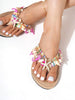 Bohemian Handmade Starfish, Seahorse, Artificial Pearls Decorative Chain, Women's Flip-Flops Non-Slip Casual Soft Beach Summer