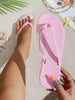 Women's New Summer Vintage Black & White Polka Dot Flat Flip Flops, French Minimalist Versatile Thong Sandals For Home, Outdoor, Beach, Vacation, Commute, Lightweight Beach Slippers